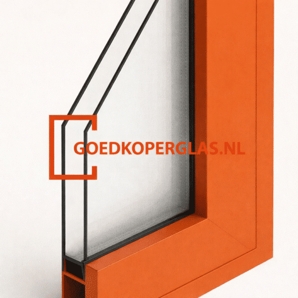 Gefigureerdglas HR+++ 1.0 Satijn/Melk (extra isolerend)