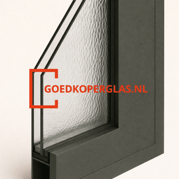 Gefigureerd HR ++ (standaard dubbelglas)